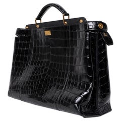 Fendi Peekaboo Monster Large Pelle Cocco Nera