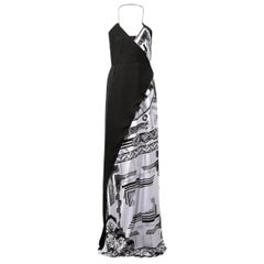 S/S 2015 Versace VERSUS + Anthony Vaccarello Iconic Print Silk Long Dress