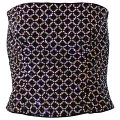 1990s Giorgio Armani Beaded Bustier Top 12