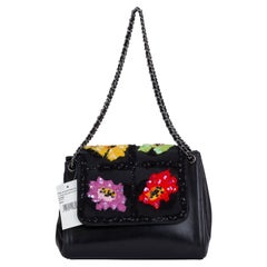 Chanel Black Embroidered Evening Bag