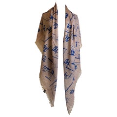 Chanel silk and cashmere pink Stole