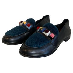 Mocasines Fendi de cuero negro