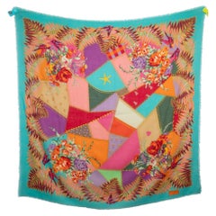Christian Lacroix Large Wool Cheesecloth Foulard/Scarf