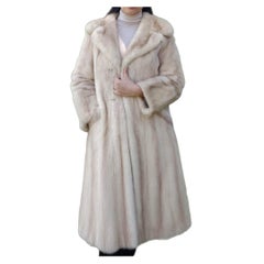 ~Cappotto di pelliccia di visone pastello Blush inutilizzato (taglia 6 - S)