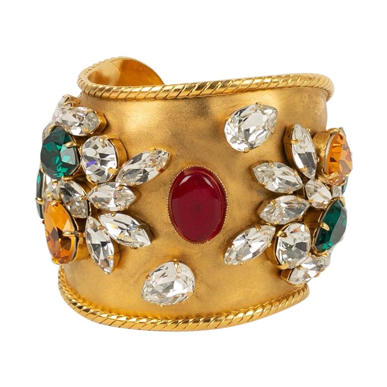 Bracelet manchette Woloch avec strass
