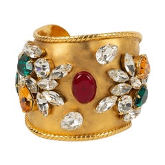 Woloch Cuff Bracelet with Rhinestone