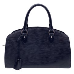 Louis Vuitton Black Epi Leather Pont Neuf PM Satchel Bag