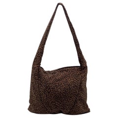 Bottega Veneta Animalier Leopard Fabric Tote Hobo Shoulder Bag
