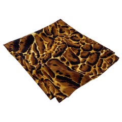 Versus Gianni Versace Vintage Silk Animalier Print Stole Shawl Scarf