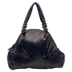 Fay Bolso Tote de Nylon Negro Brillante