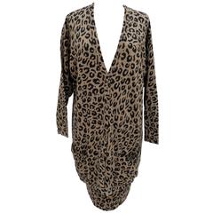 Krizia 1980s Animal Series tiger Iconic Biebe Wool and angora Jacket sz L IT 10