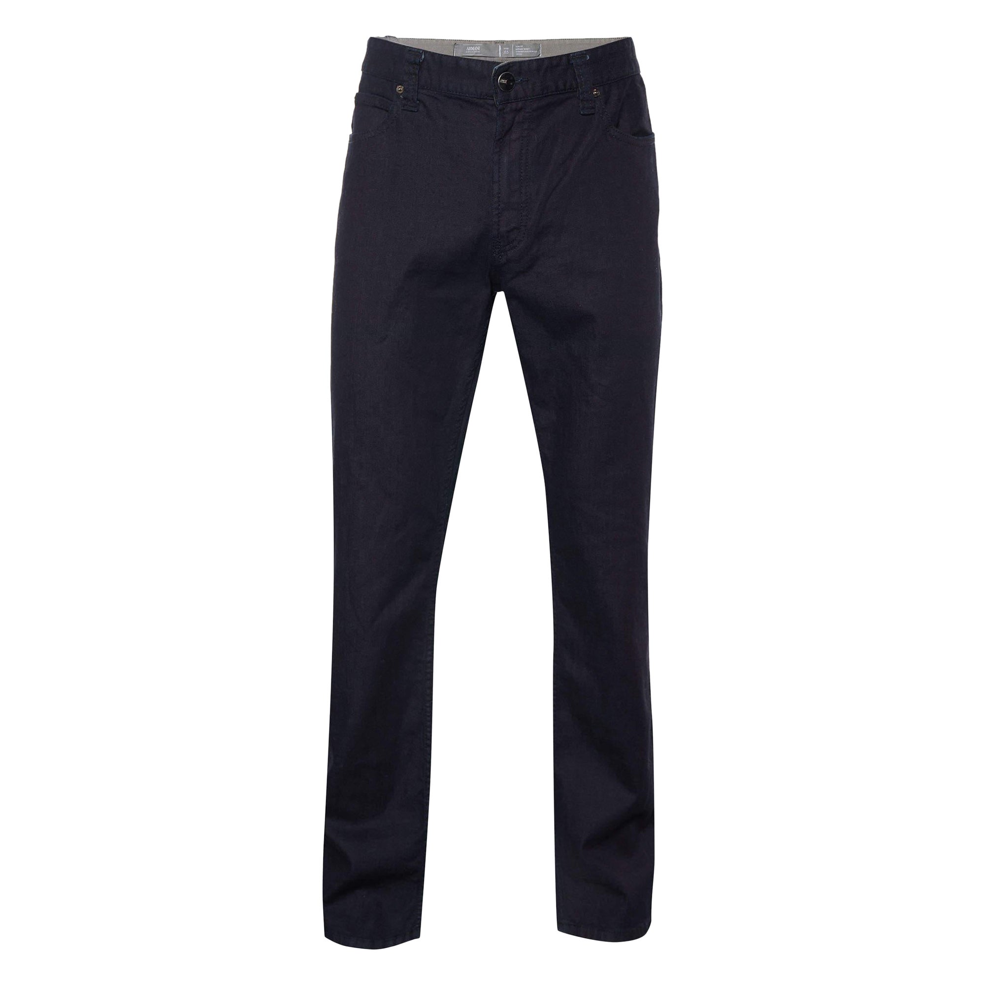 Armani Collezioni Black Denim Slim Fit Jeans 3XL