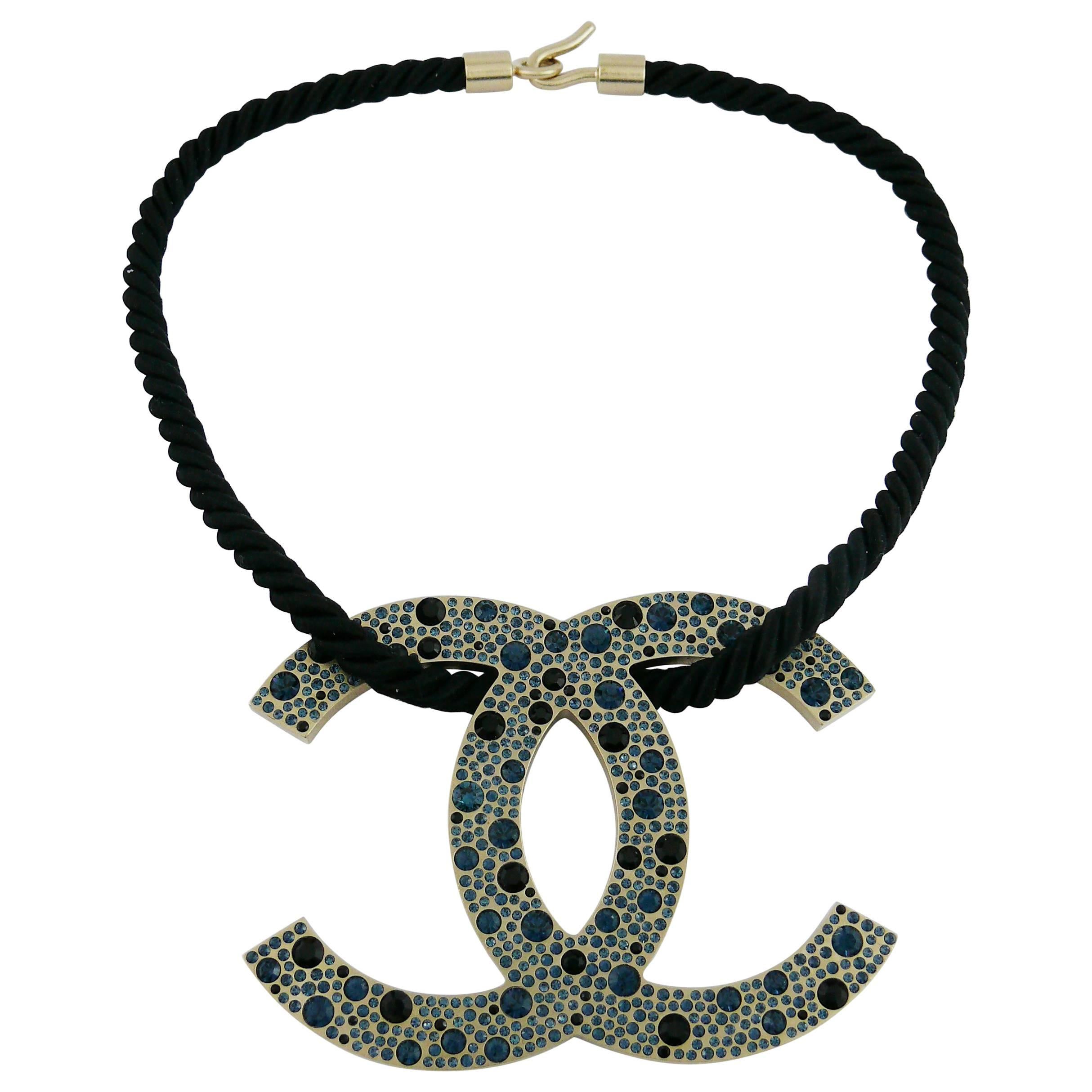 Chanel Rare Jewelled Jumbo CC Logo Necklace Spring/Summer 2008