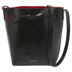 Mansur Gavriel Black Leather Mini Bucket Bag
