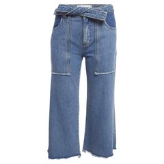 Victoria Victoria Beckham Blue Denim Cropped Jeans S Waist 25"