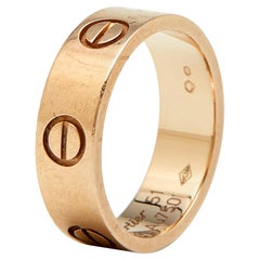 Anillo Cartier Love Oro Rosa 18K Talla 51