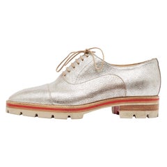 Christian Louboutin Hubertus Donna Oxfords à lacets en cuir texturé taille 36
