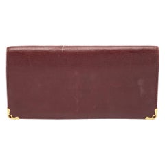 Cartera Billetera Larga Must de Cartier de Piel Borgoña