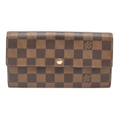 Louis Vuitton Damier Ebene Canvas Sarah Wallet