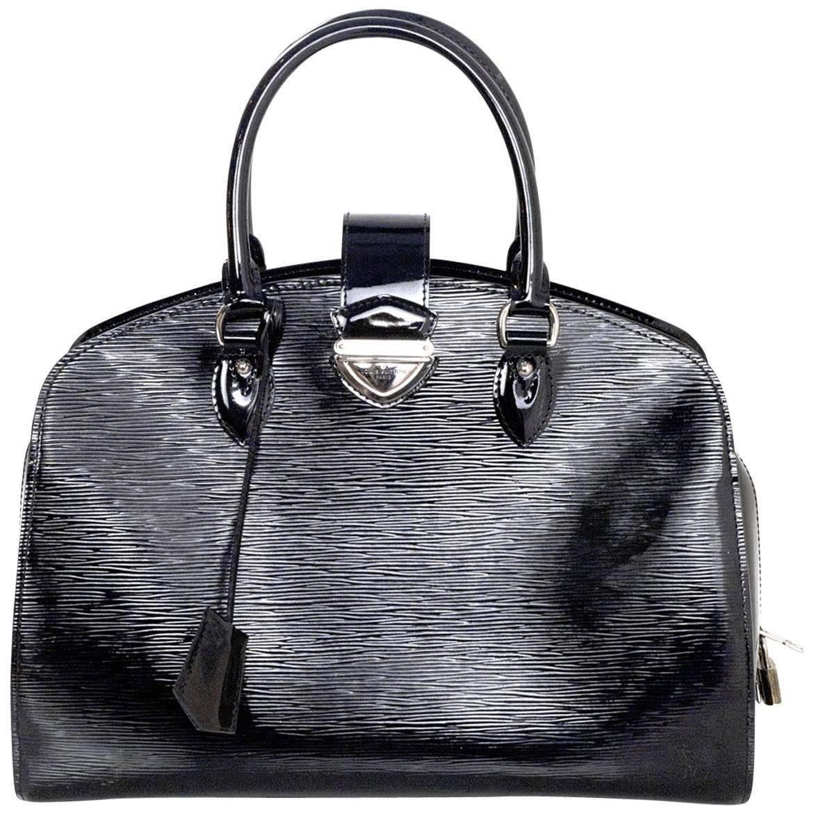 Louis Vuitton Black Electric Epi Leather Neuf GM Tote Bag rt. $3, 350