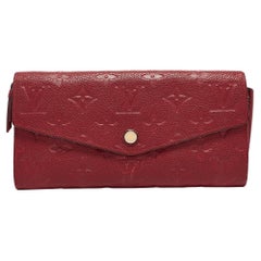 Louis Vuitton Aurore Monogram Empreinte Leather Sarah Wallet