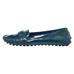 Louis Vuitton Blue Patent Leather Oxford Size 38