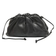 Bottega Veneta Black Leather Mini The Pouch Bag