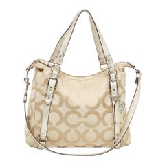 Sac à bandoulière en toile Signature Beige de Coach