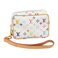 Louis Vuitton White Monogram Multicolore Canvas Wapity Pouch