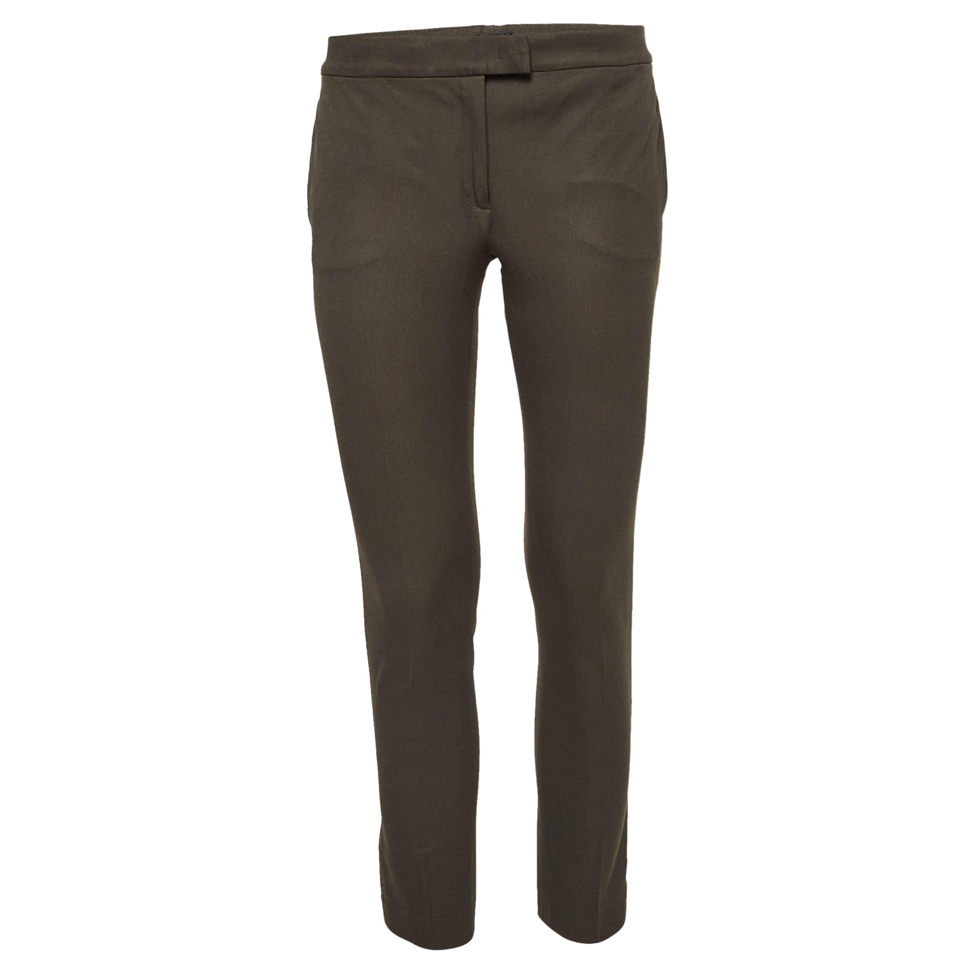 Joseph Grüne Gabardine-Hose in Knöchellänge S