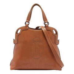 Cartier Tan Leather Marcello de Cartier Satchel