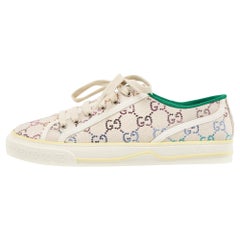 Gucci Multicolor Crystal GG Canvas Tennis 1977 Sneakers Size 40