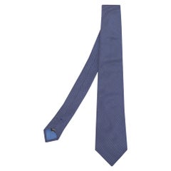 Corbata de seda estampada azul marino Boss By Hugo Boss