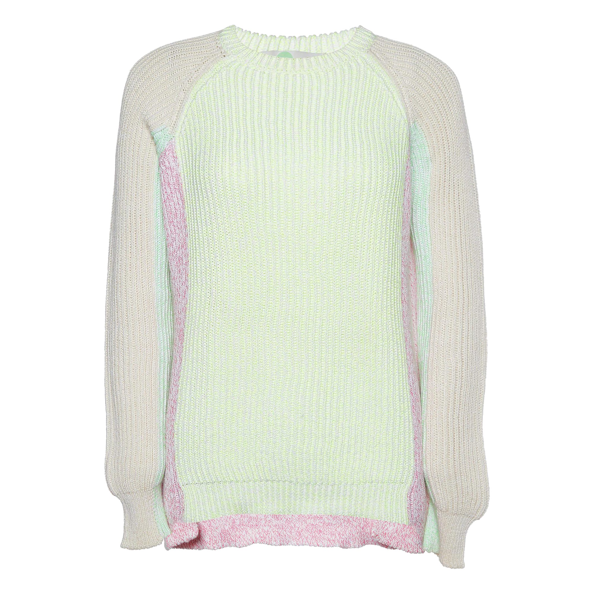 Stella McCartney - Pull en tricot côtelé multicolore S