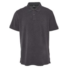 Boss By Hugo Boss Grey Cotton Pique Polo T-Shirt XXXL
