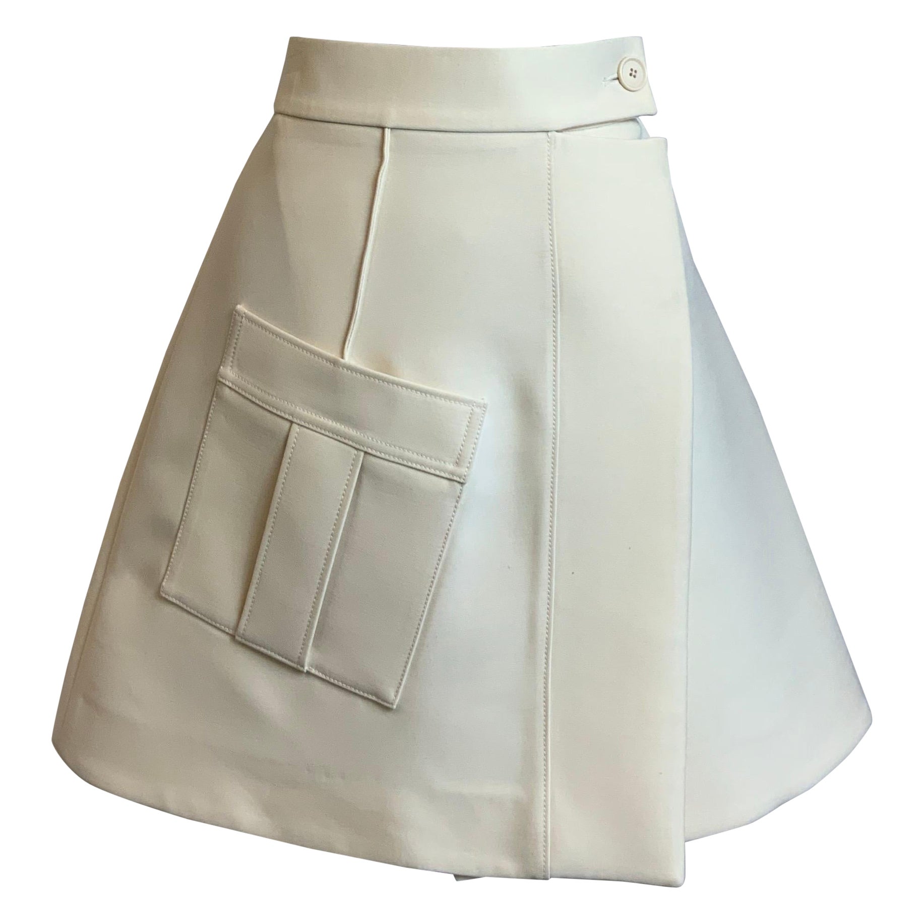 Louis Vuitton mini white Skirt For Sale