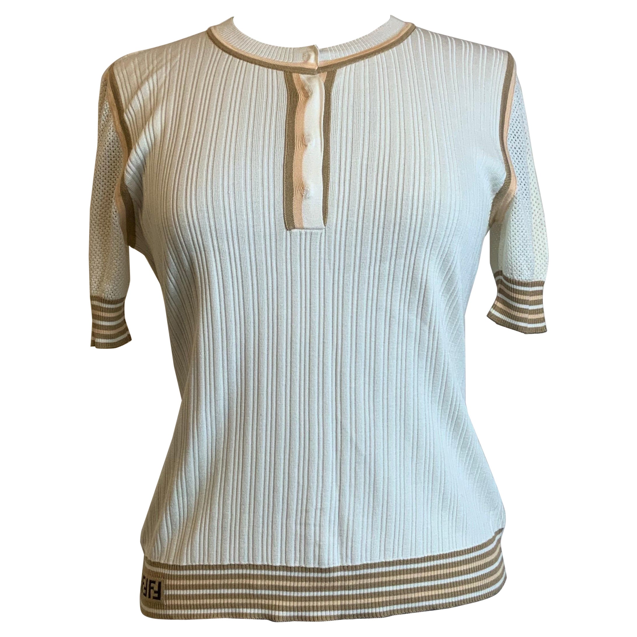 Fendi FF polo t-shirt For Sale