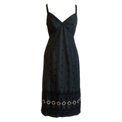Vestido negro de verano Alberta Ferretti