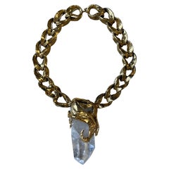 Collana di cristalli d'oro Robert Goossens