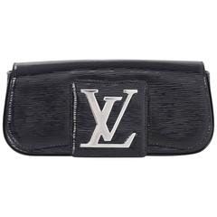 Louis Vuitton Black Electric Epi Vernis Sobe Pochette Clutch