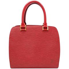 Louis Vuitton Pont Neuf Red Epi Leather Hand Bag