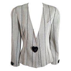 Krizia Bakelit Herz-Blazer aus Bakelit