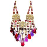 Unique Carlo Zini Multicolored Owl Necklace