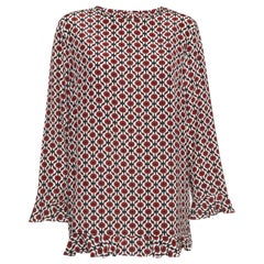 S'Max Mara Multicolor Printed Silk Top L