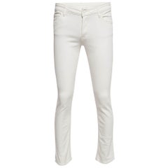 Emporio Armani Cream Denim Slim Fit Jeans S Waist 27"