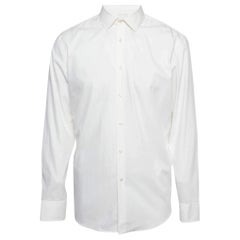 Boss By Hugo Boss White Cotton Slim Fit Shirt XXL