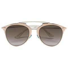 Dior White/Brown Gradient DiorReflected Aviator Sunglasses