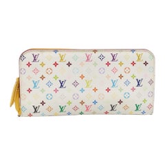 Louis Vuitton Portafoglio Insolite in Tela Monogram Bianco/Multicolore