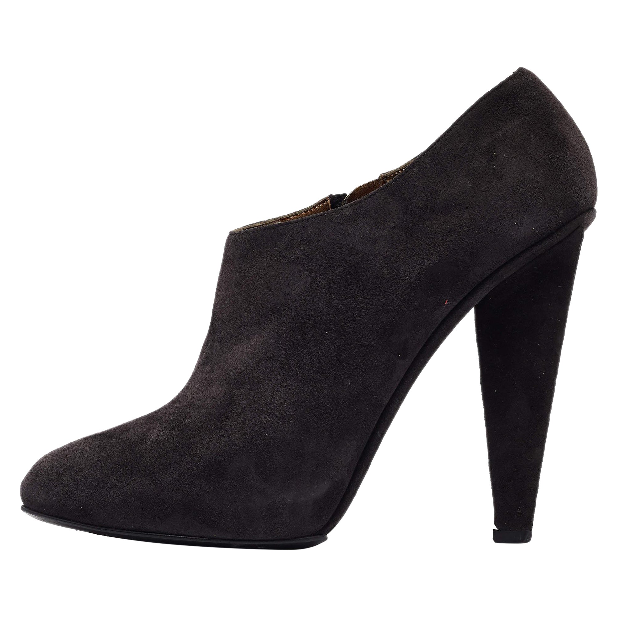 Dolce & Gabbana Botines de ante gris Talla 40