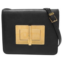 Bolso Crossbody Natalia de piel negra de Tom Ford